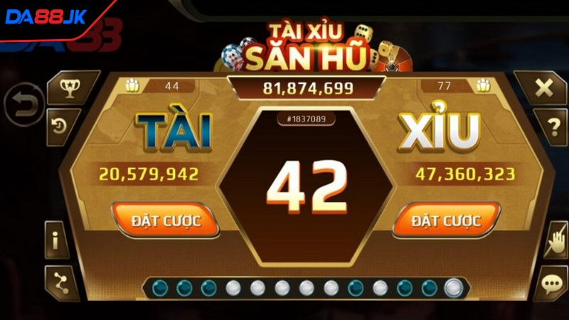 Bạn có thể tham gia thử sức với trò chơi tài xỉu tại Da88