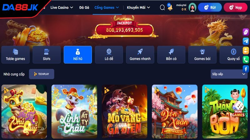 Nổ hũ DA88 là thể loại chơi hấp dẫn nhất hiện nay