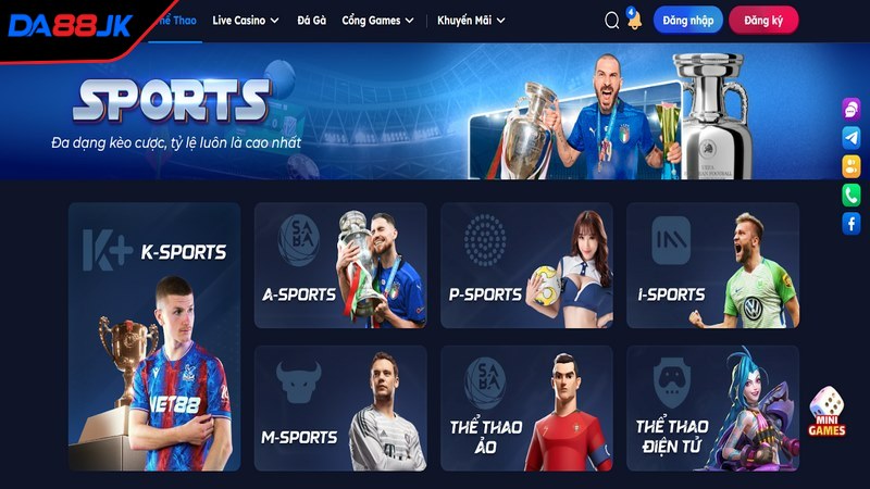 Có nhiều sảnh cược thể thao chất lượng được ra mắt