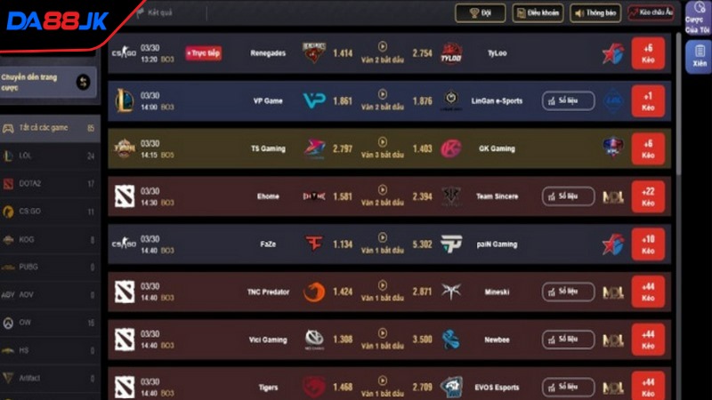 Mỗi kiểu cá độ trang web đưa ra mang tới sự thú vị riêng