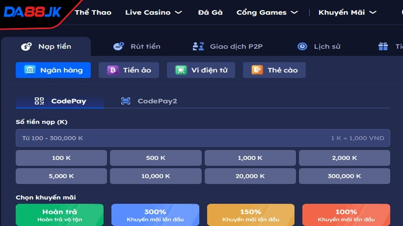 Nạp tiền để có thể chọn ra con số