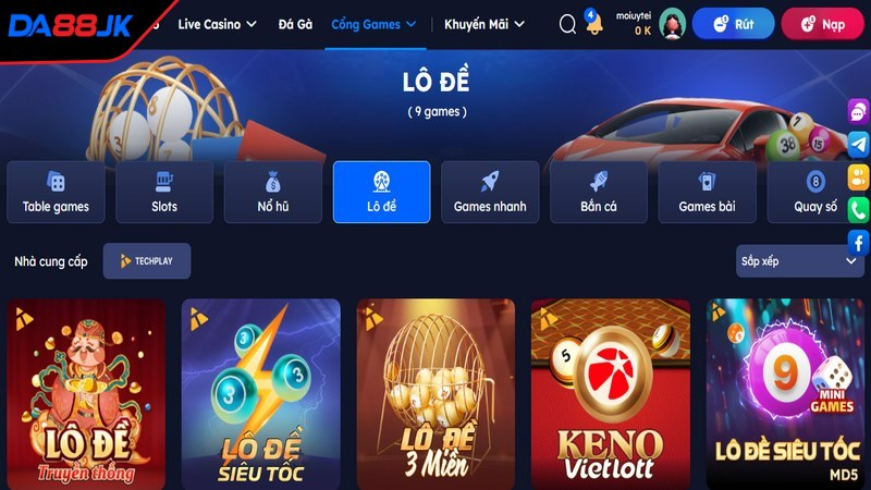 Xổ số DA88 là sảnh chơi hàng đầu